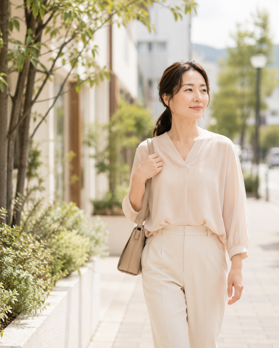 街を歩く大人女性